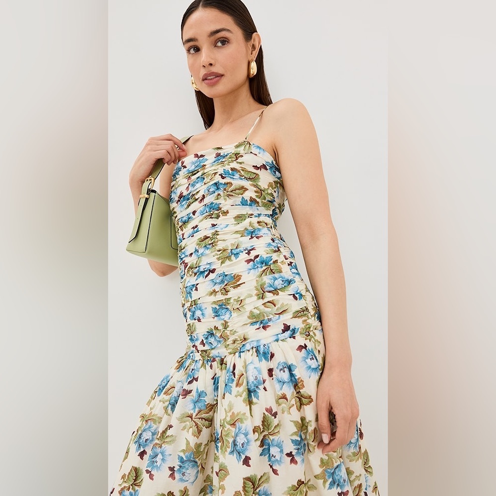 Posse Raquel floral cotton silk dress - Picture 2 of 10